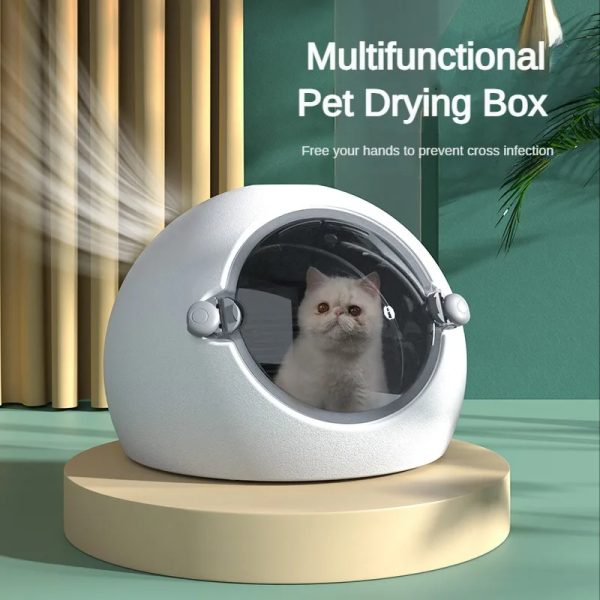 600W Automatic Pet Smart Drying Box for Small Medium Dog Pet Hair Dryer Spherical Design Cat Dog Household Water Blowing Machine