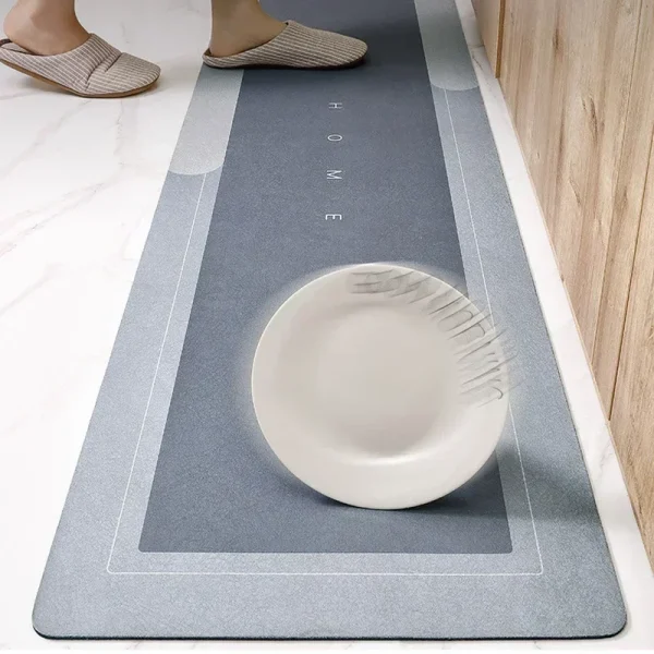 Anti-Slip Kitchen Mat Diatomite Super Absorbent Long Rug Kitchen Mats for Floor Long Strip Carpet Entrance Doormat Bath Rugs