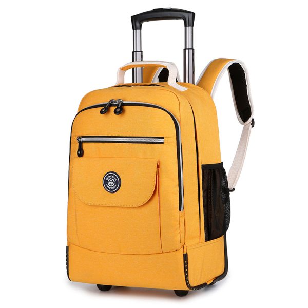 Weishengda back pull dual-purpose trolley schoolbag backpack burden reduction spine protection schoolbag ultra-light factory direct sales