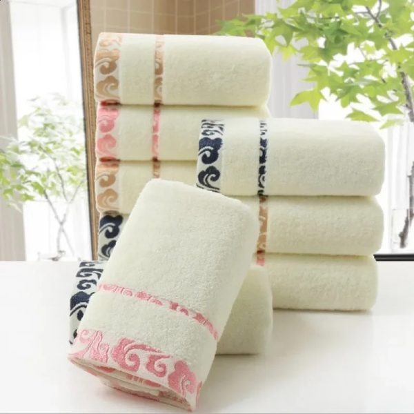 Towel Set Thick Soft Print Bath Hand el Spa Face Kitchen Hair Towel For Adults and Kids toalha de banho havlu toallas recznik 240729