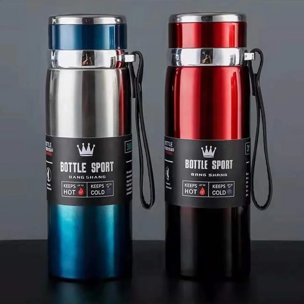 1L Thermal Water Bottle Keep Cold and Thermos for Tea Coffee Vacuum Flasks Stainless Steel 240729