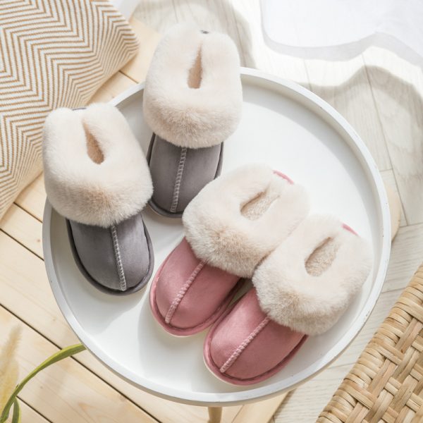 2024 New Free Shipping Flat Sandal New Winter Slipper Rubber Slides Women Warm Basic Plain Slippers Slip On Sandals