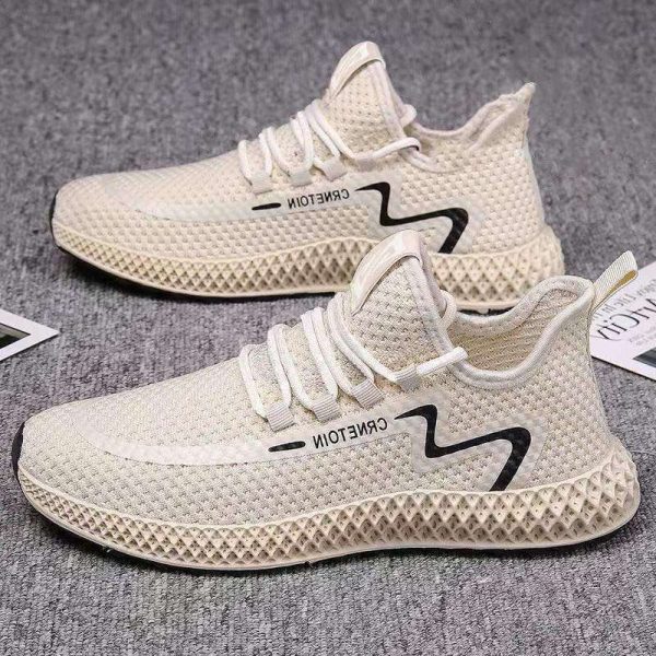 2024 Autumn Sneakers Men Sneakers Fitness Running Shoes Fashionable Breathable Casual Shoes All-match Sports Shoes