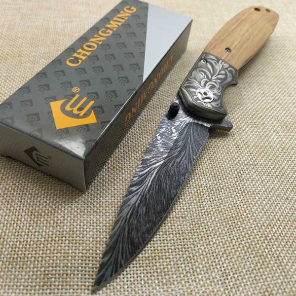 8.2 Brand Damascus steel Folding Knife Hunting Knife Survival Camping Pocket Knife Portable Outdoor Knife Tactical KnivesXJ240801