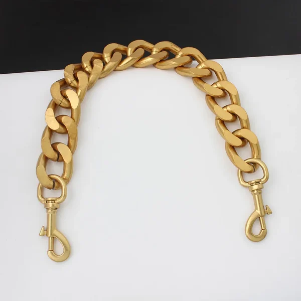 1PC DIY alloy metal wallet handle bag chain retro gold shoulder bag aluminum chain heavy duty thick handbag chain charm