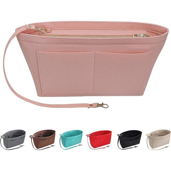 Travel Organiser Handbag Felt Bag Tote Insert Liner Purse Pouch Women Cosmetic Storage Makeup Bag