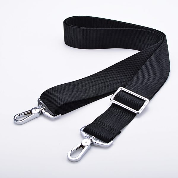 3.8cm Wide Computer Bag Strap Nylon for Men's Handbag Briefcase Crossbody Bag Shoulder Belts Adjustable Long Bands Black KZ1025