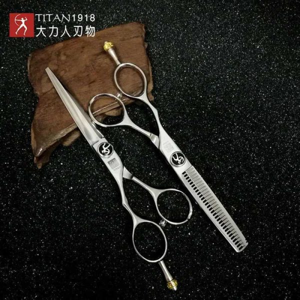 Titan hair kit shears barber scissors hairdressing scissors professional 5.56.0inch left handed set of scissorsM240801