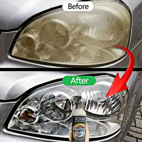 8.5oz Car Headlight Restoration Fluid Automotive Headlight Oxidation Yellowing Scratches Blurring Enhancement Crystal Plating Coating Refurbishment Agent