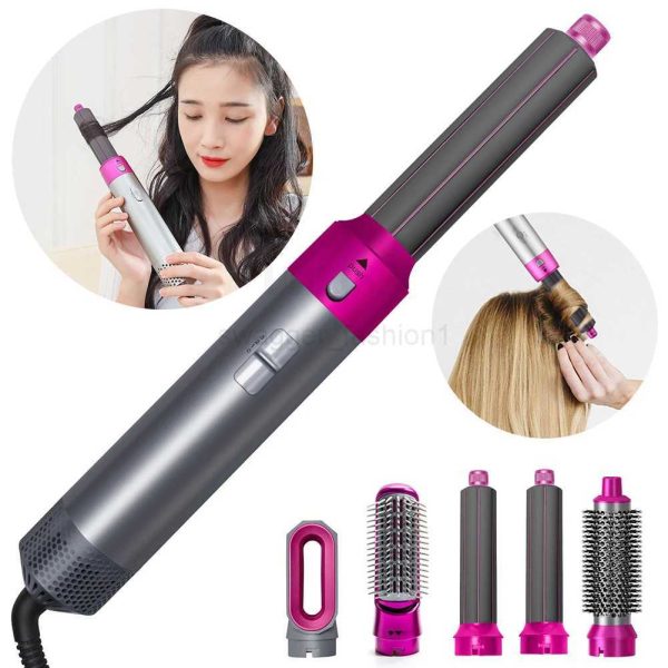 5 in 1 Hair Curlers Hot Comb Waver Styler Professional Hair Curling Flat Iron Hair Curler Set Curling Irons Hair Styling ToolsXJ240807