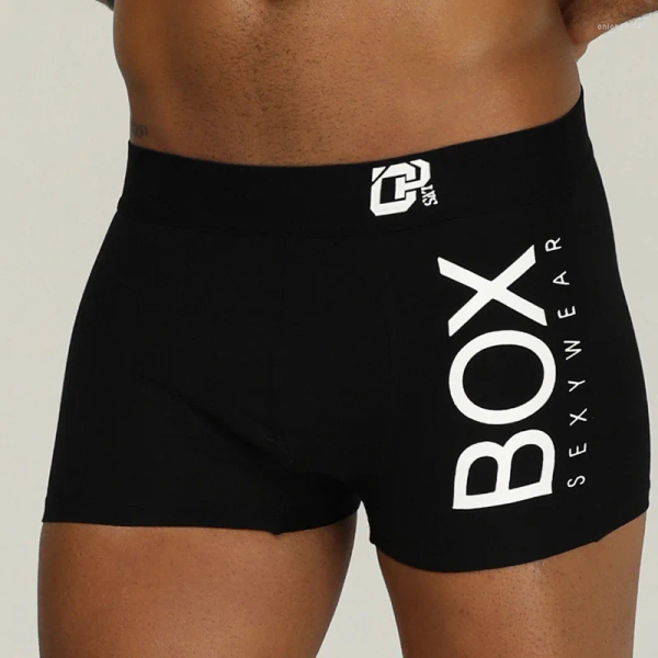 Underpants Men's Underwear Cotton Mid-Waist Boxers Loose Breathable For Men