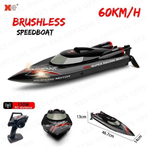 Wltoys WL916 RC Boat 60Km/H High Speed 2.4G Remote Control Brushless Motor Low Battery Alarm Electric RC Boat Toy Gift for BoyY240810