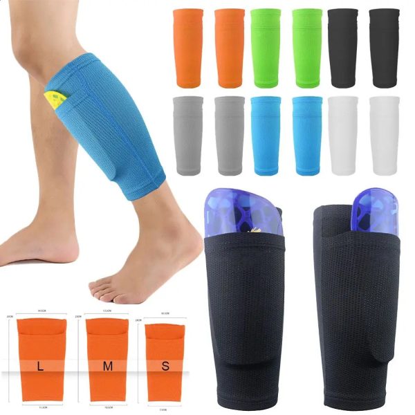 2PcsSet Football Shin Holder Sports Leg Warmers Compression Pads Cover Breathable Instep Socks Soccer Guard Sleeves 240805