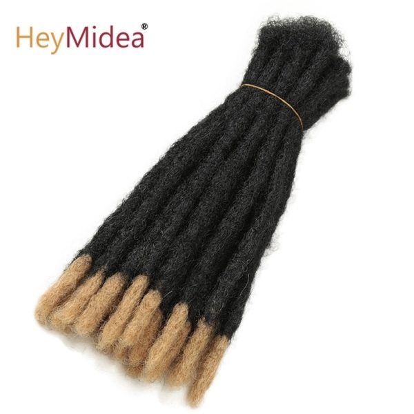 10 Inch Synthetic Dreadlocks Crochet Braids Hair Handmade Locs Hip-Hop Style For Men And Women Ombre Braiding wig He 240723