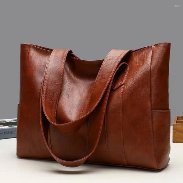 Totes Beg Tangan Wanita Leather Handbag Besar Shoulder Women Woman Large Capacity Shopping