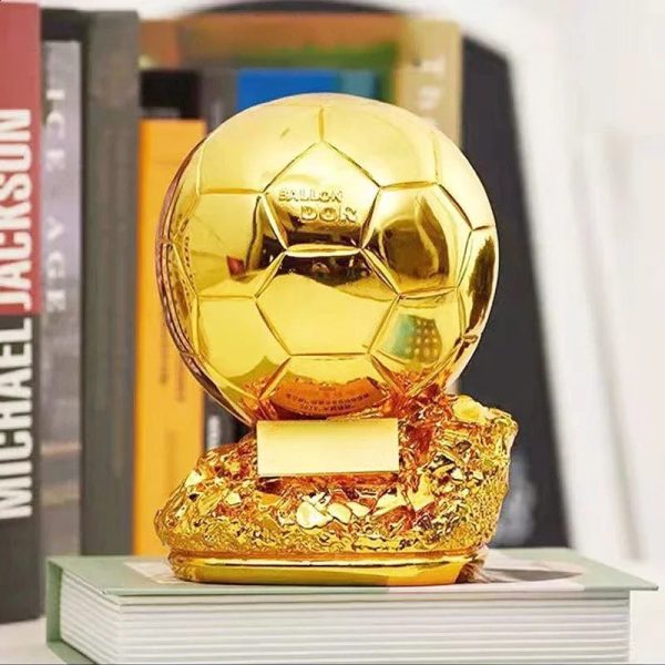 25cm Ballon dOr Player Competition Award Spherical Trophy Home Decoration Gift 240823