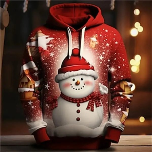 3D Santa Claus Xmas Printing Hoodies s Merry Christmas Fashion Hooded Sweatshirts Women Funny Hoodie Pullovers Tracksuits 240823