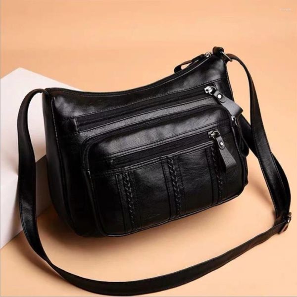 Totes Simply Crossbody Bags PU Leather Solid Color Simple Messenger Bag Lady Travel Satchels Handbag For Women 2024