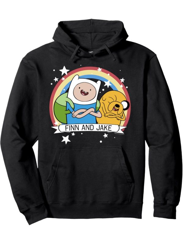 Adventure Time, Trendy Cotton Hooded Sweatshirt, Street Style Sweatshirt, Crew Neck Ultra Soft, Breathable, All Seasons Casual Hooded Sweatshirt