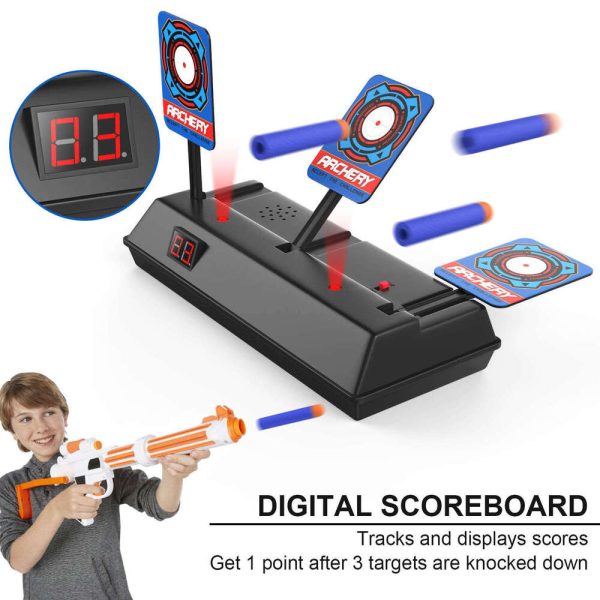 Target For Shooting New Digital Shooting Automatic Reset and Score Simulated Sound Toy Target Suitable for Nernd Paintball Bullet Toy Gun Target