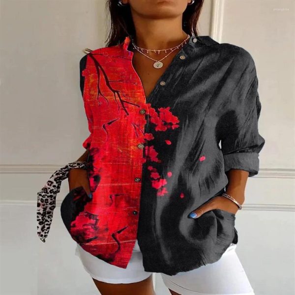 Women's Blouses Shirts Graphic Outdoor Street Print Clothing Fashion Streetwear Designer Casual Breathable