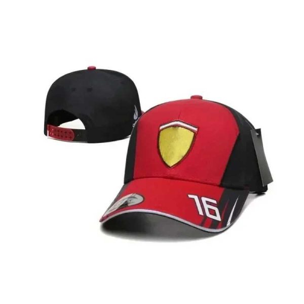 2024 New F1 mens and womens racing caps Outdoor sports baseball caps Casual sun protection Ferrari business gifts four seasons Y240828