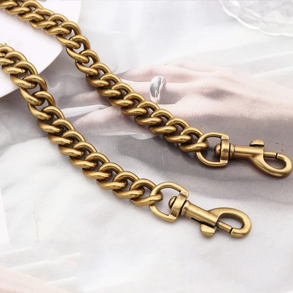 Aluminum chain strap bag silver gold metal chain 13mm Shoulder Bag Chain replacement Accessories Hardware 120cm 240828