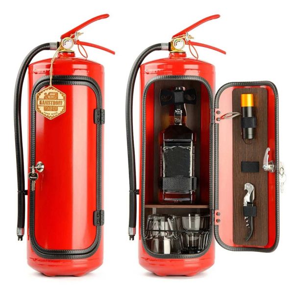 1 Fire Extinguisher Bar desktop bar simulating Fire Extinguisher shape decoration party home decoration W240828