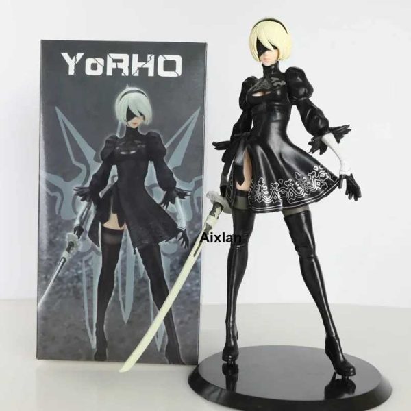 28cm Nier Automata Yorha Anime Figure No.2 Type B 2B Machine Lifeform PVC action figureToy Collection Model Toy for Gifts W240828