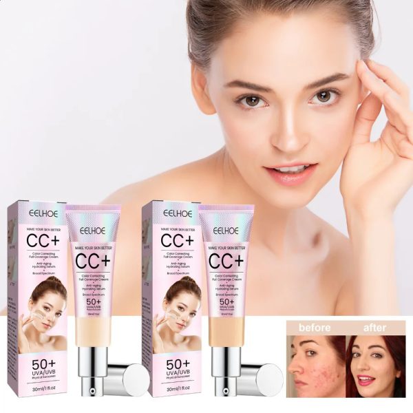 30ML CC natural concealer liquid foundation waterproof durable isolation BB cream bright oil control foundation makeup 240829