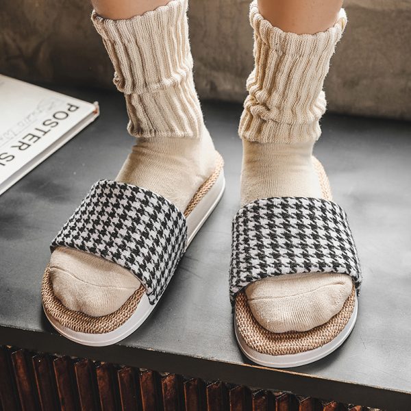 Ui ddmysept Ge TB Winter New Slippers Couple S Thick Bottom Anti Slip One Line Dragging SANDALS ddmySept lip ANDAL ddmyept