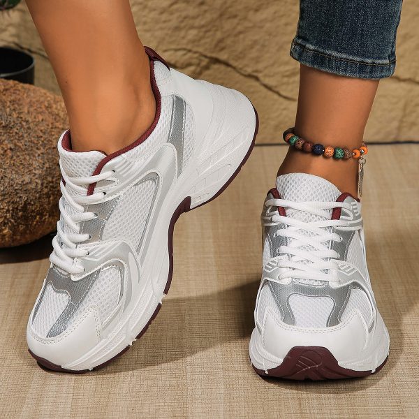 2024 new casual sports plus size women's lace up mesh breathable shoes children shoes