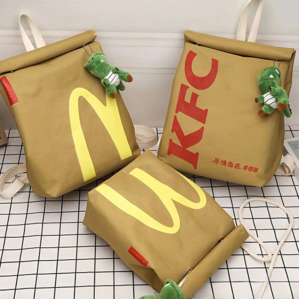 2024 Cute McDonalds Backpack Wholesale Leisure Drawstring Backpack Outdoor School Personalized Student Backpack Birthday Gift 240902