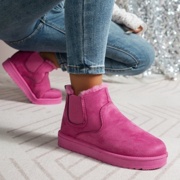 2024 Classic Thickened Fluff Women's Snow Boots Comfortable Warm Ankle Boots Women Winter Ladies Shoes Chunky Botas Mujer Q220