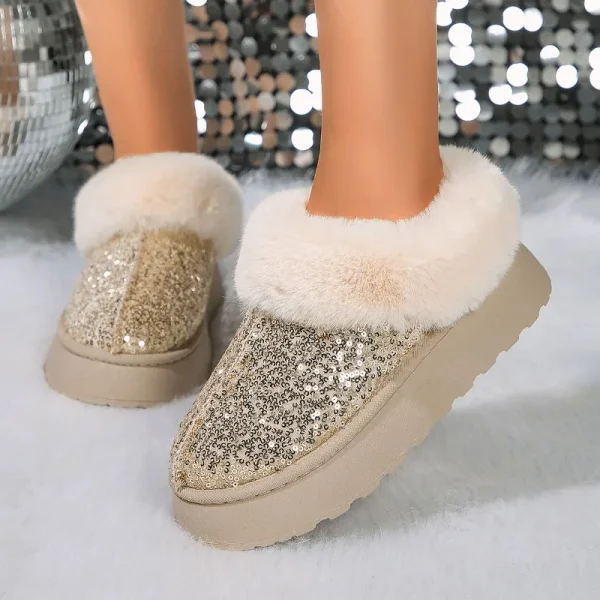 Winter Women Short Plush Warm Snow Boots Casual Shoes New Ankle Boots Flats Platform Ladies Shoes Boots