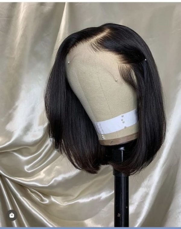 12Inch 13X4 Wig Human Hair 180% Density 12A Straight Bob Wigs Cut Lace Pre Bleached Tiny Knots 100% Human Hair For Woman