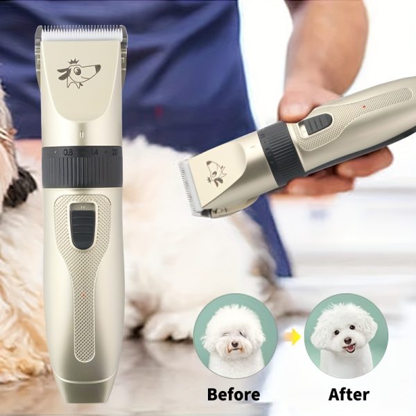 WEEME X7 Professional Dog Grooming Clippers Quiet Safe Reliable USB Rechargeable Pet Hair Trimmer pu312 H4