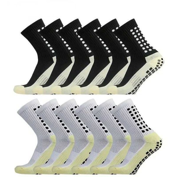 4 pairs of anti slip soccer womens outdoor sports grip soccer yoga comfortable breathable socks W240905