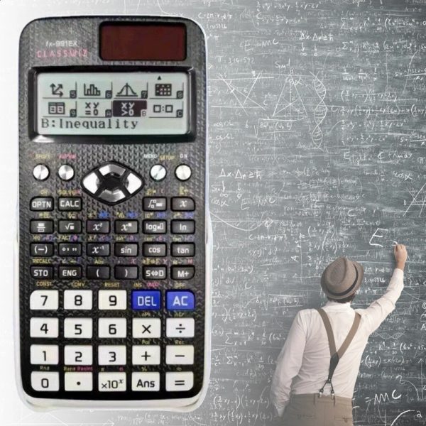 Advanced scientific calculator with natural display math equipped 696 functional solar cells 240906