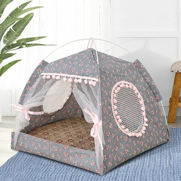 Tent Bed The General Teepee Closed Cozy Hammock with ors Cat Pet Small Dog House Accessories Products