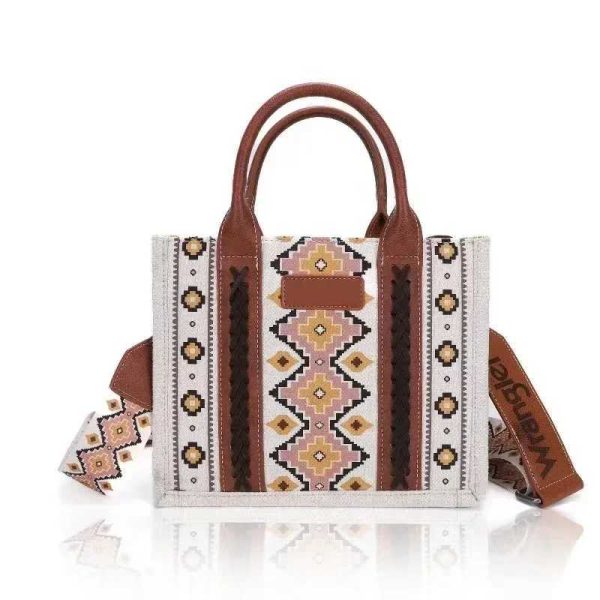 Women Handbags Western Wallet Female Shoulder Bohemian Aztec Bag Shopping Tote Large Capacity Travel 240909