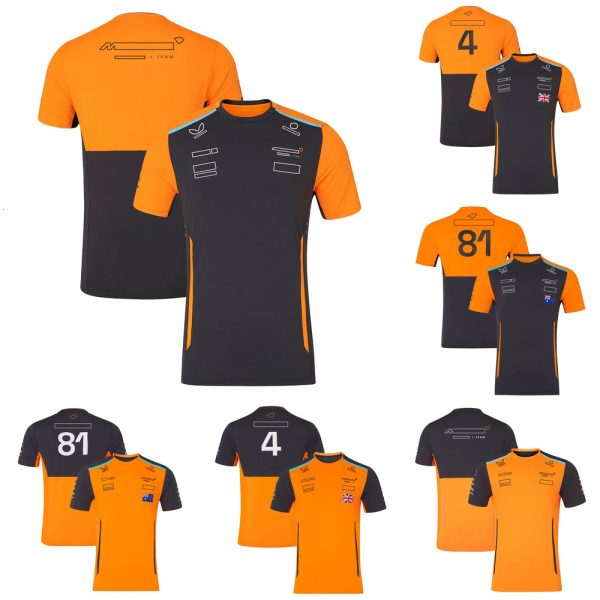 2024 New F1 Team Formula 1 Driver Racing Polo Shirt T-Shirt Official Brand Men Yellow Black Short-Sleeved T-Shirts Jersey