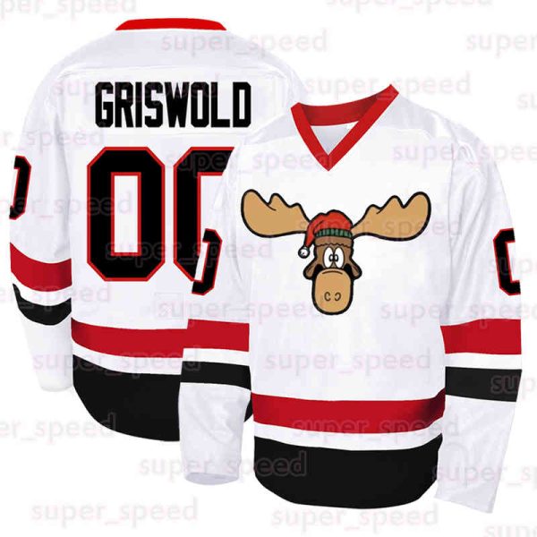 00 Clark Griswold Movie Ice Hockey Jerseys Christmas Vacation Men The 13th Movie Halloween Horror Stitched Letters and Numbers Jersey Black Friday Sale Cyber Monday