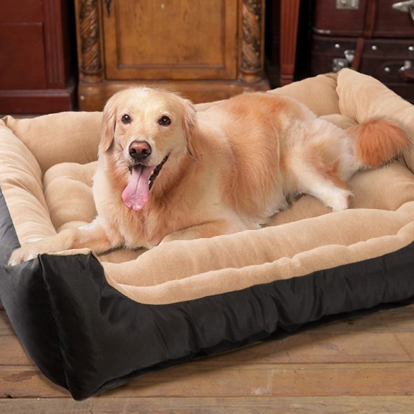 Waterproof For Dogs Washable S3XL Pet Bed Cozy House Soft Suede Fleece Nest Dog Baskets Puppy Kennel