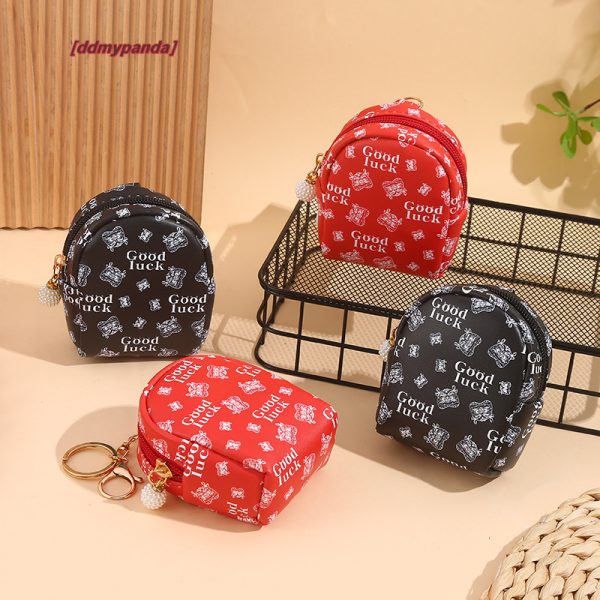 Zero wallet women's mini premium style, compact and convenient to carry with you, Chinese style headphones, key storage, small bag that can be hung #5 ddmypanda