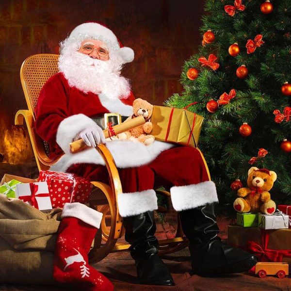 The Fashionable Santa Claus Christmas Old Man Costume Suit Male Adult New Year's Day Party Performance Clothes