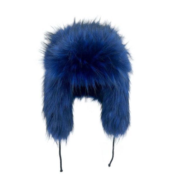 2024 Womens Natural Fox Fur Russian Usanka Hat Winter Thick Warm Ear Fashion Bomber Hat Womens Genuine Leather Fox Fur Hat 240914