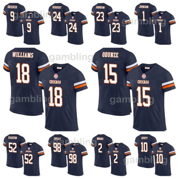 18 Williams 2024 Jerseys Rome Odunze DJ Moore Jaquan Brisker Darnell Wright Cole Kmet Devin Hester Walter Payton Montez Sweat Keenan Allen D'Andre Men/Youth