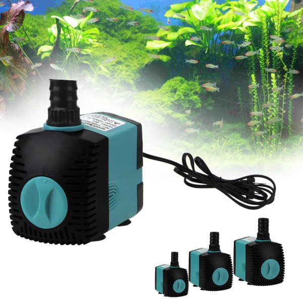 Tank Fountain Energy-saving Aquarium Ultra-Quiet Filter Fish Pond EU/US Plug 3/10/25W Submersible Water Pump