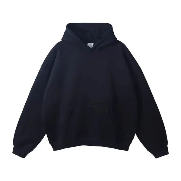 480gsm heavyduty cotton and velvet hooded sweater for men thick wool pullover women sports sweatshirt 240919